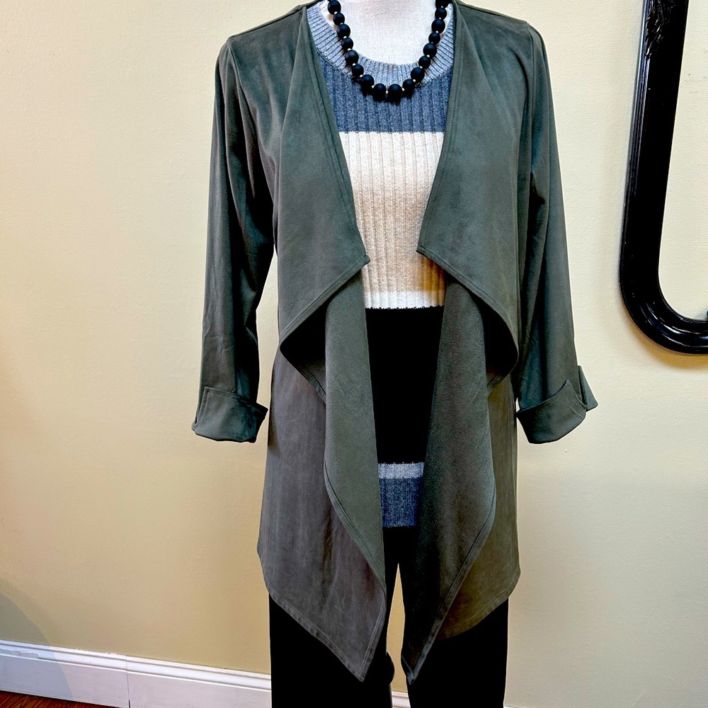 Gretchen Scott olive green jacket. Size L